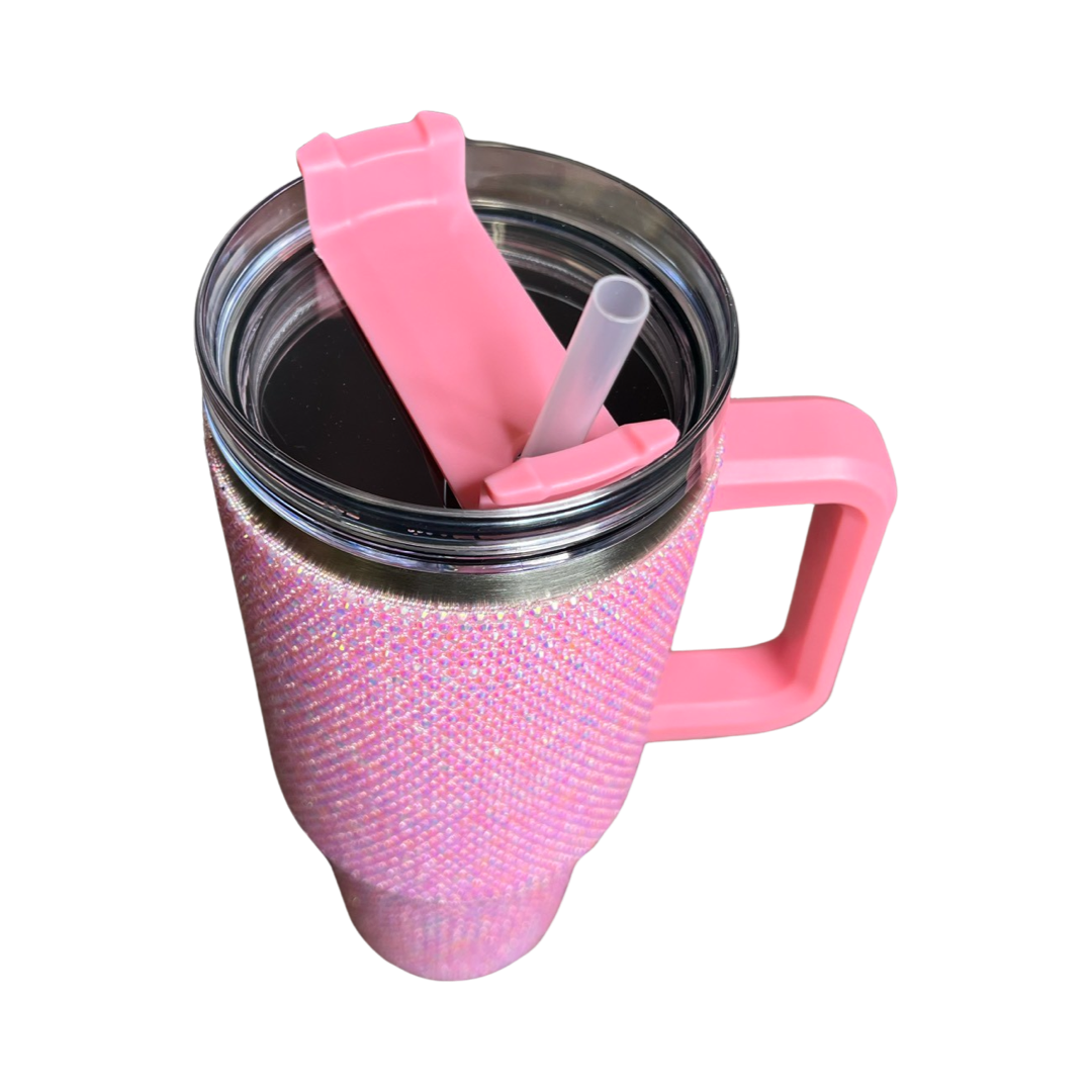 Pink Blinged Out Tumbler - 40 oz