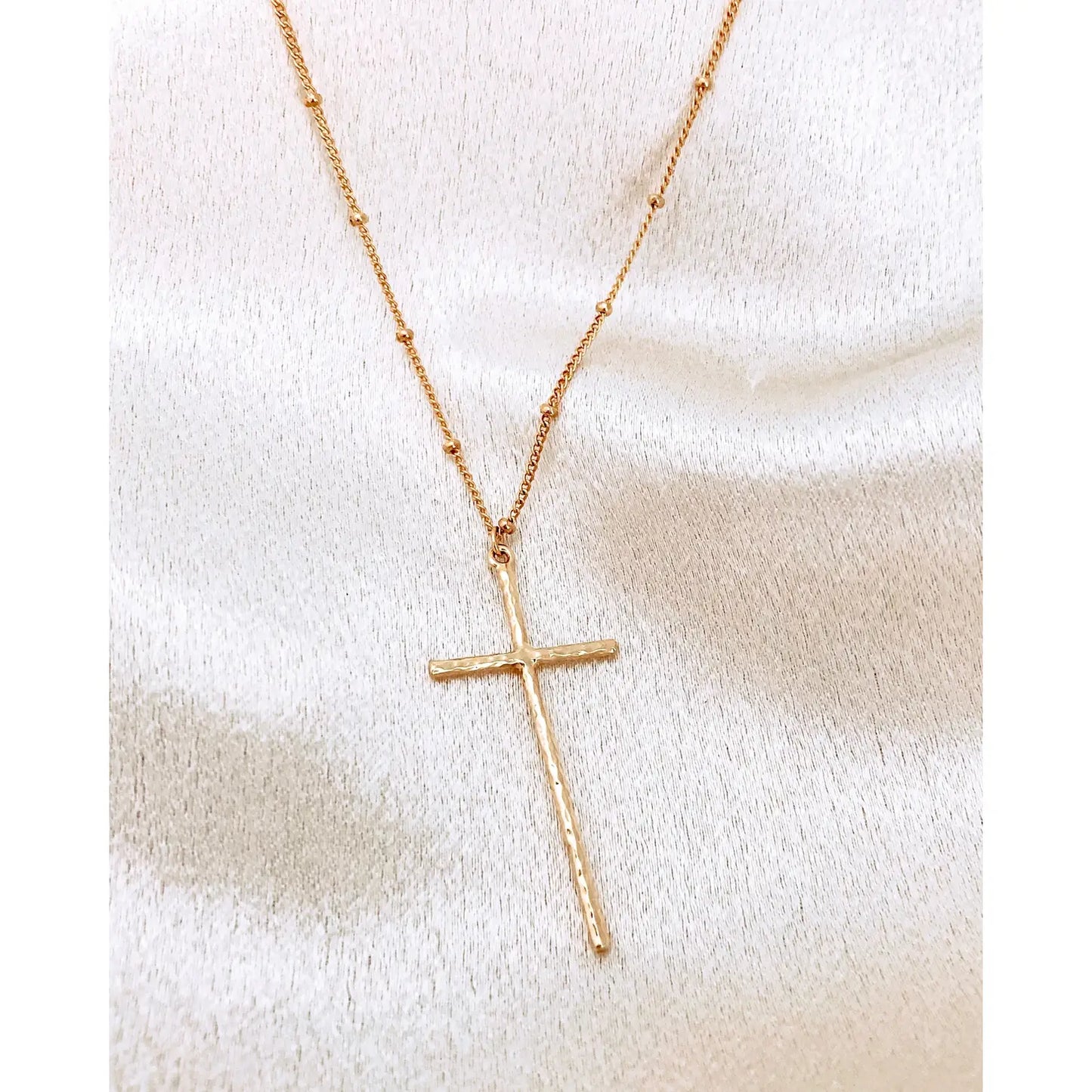 Lilly Cross Necklace